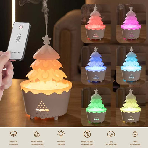 Diffuseur colonne en bois avec télécommande, Sublime-Shop