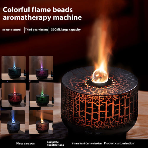 Diffuseur flamme à billes colorées avec télécommande, Sublime-Shop